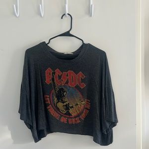 Altar’d State small ACDC off the shoulder crop top. Worn 1x